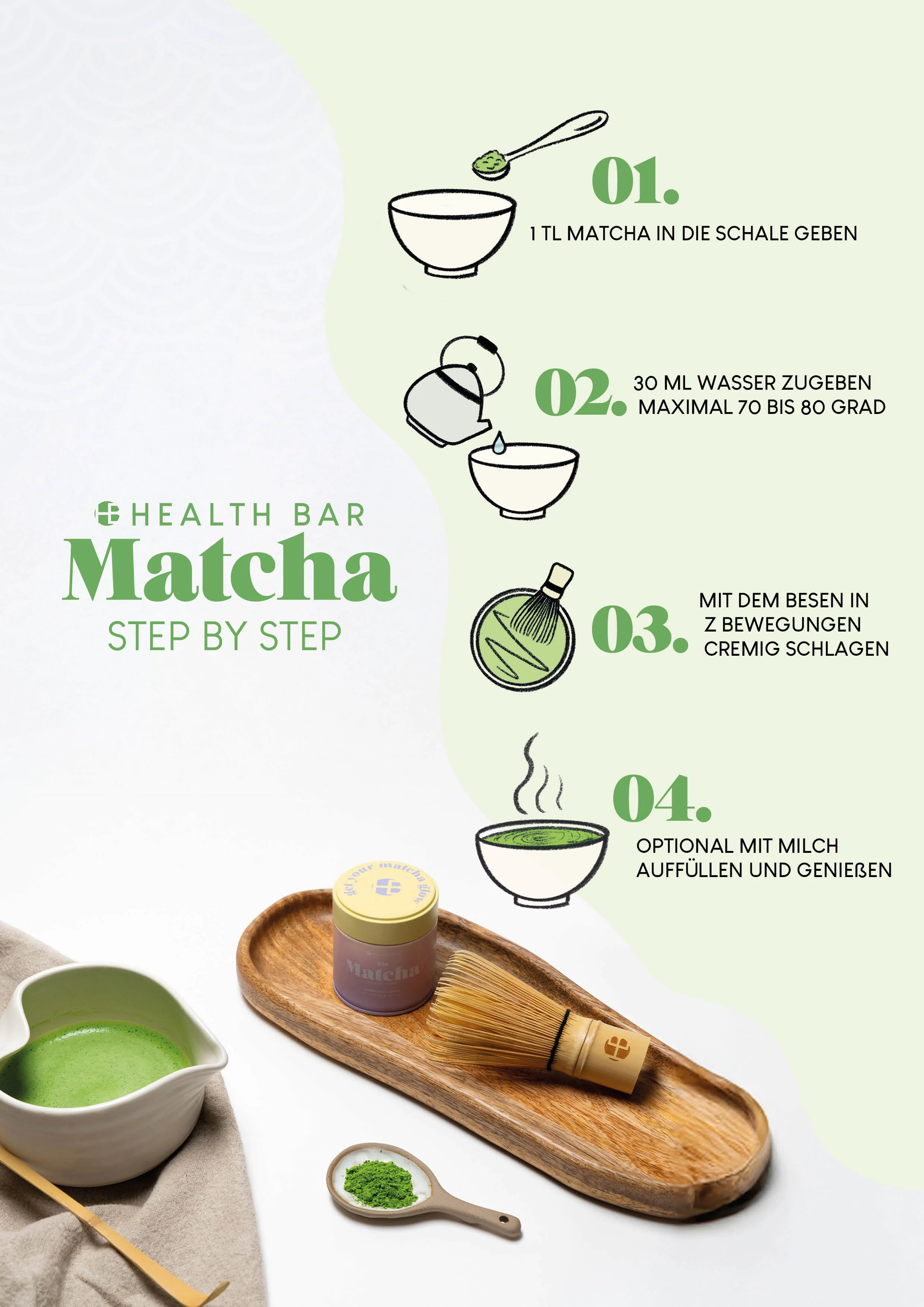 Matcha Löffel Chashaku aus hellem Bambus - Image 3
